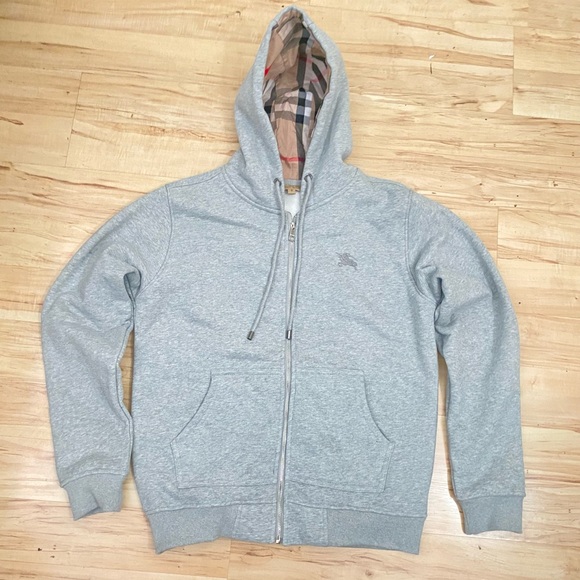 Gray Burberry Zipup